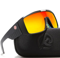 Polarized Shield Sunglasses w Square Frame Design