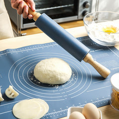 Thick Non-Slip Rolling Pin & Large Non-Stick Mat