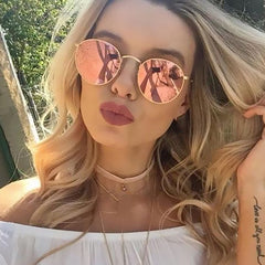 Women's Mirror Metal Sunglasses