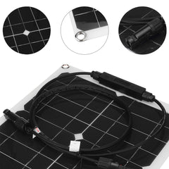 25W Flexible Solar Panel Battery Charger Kit
