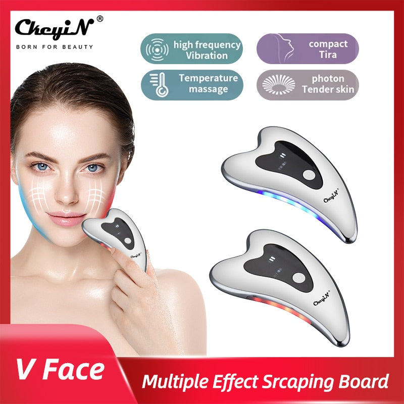 LED Light Vibration Face-Lifting Tool