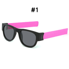 Fancy Slap Wristband Polarized Sunglasses