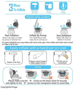 Inflatable Rainbow Cloud Pool Cup Holder