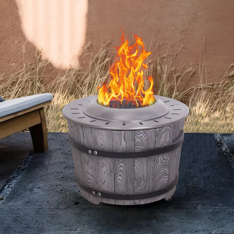 Smokeless Firepit w Wood Pellets Etc for Fuel