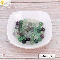 Natural Crystal Beads - Pink Quartz & Garnet Agate