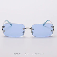 Retro Frameless Sunglasses