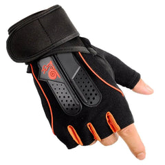 Half-Finger Fitness Gloves w Anti-Slip Wrist Wraps