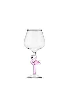 Flamingo Wine Glass