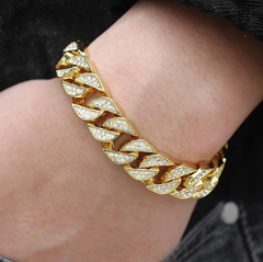 Miami Gold Curb Cuban Chain Men's Bracelet