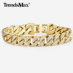 Miami Gold Curb Cuban Chain Men's Bracelet