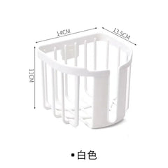 Multipurpose Bathroom Tissue Holder & Storage Basket