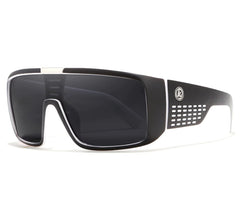 Polarized Shield Sunglasses w Square Frame Design