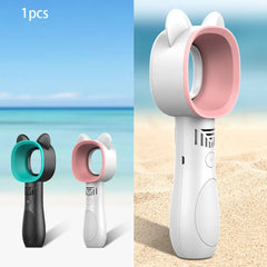 Cat-Design Outdoor USB Rechargeable Bladeless Fan