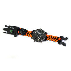 Nylon Paracord Survival Watch w Compass