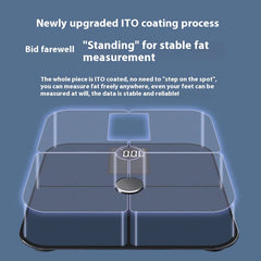 Smart VA Color Screen Heart Rate & Body Data Electronic Scale