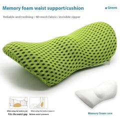 Ergonomic Memory-Foam Back Support Pillow