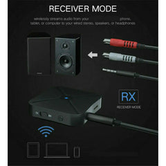 2-in-1 Bluetooth Transmitter-Receiver A2DP Wireless Adapter for TV Home Stereo