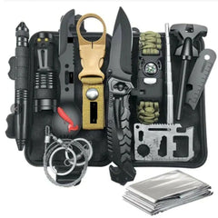 13-in-1 Tactical Outdoor Survival Gear Kit