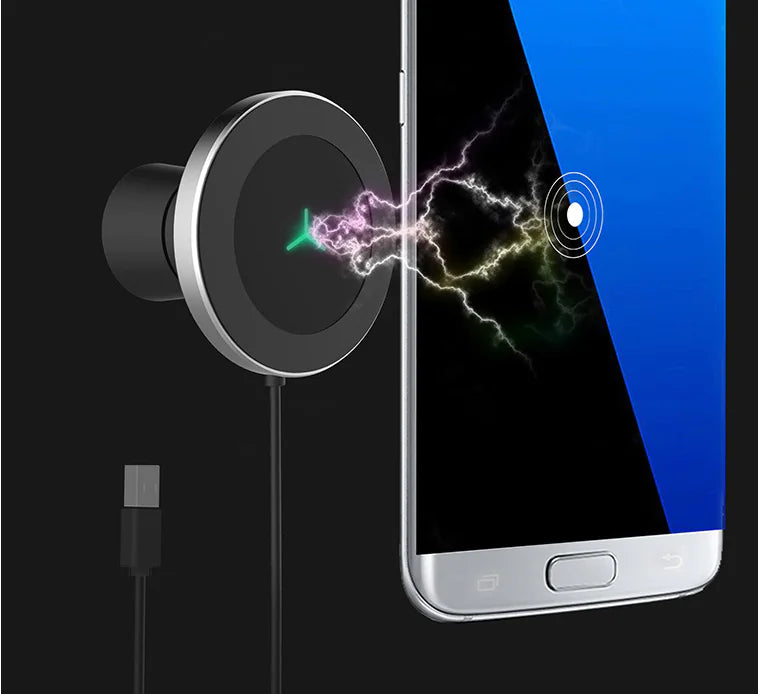 Qi Magnetic Wireless Charger w Air Vent Mount
