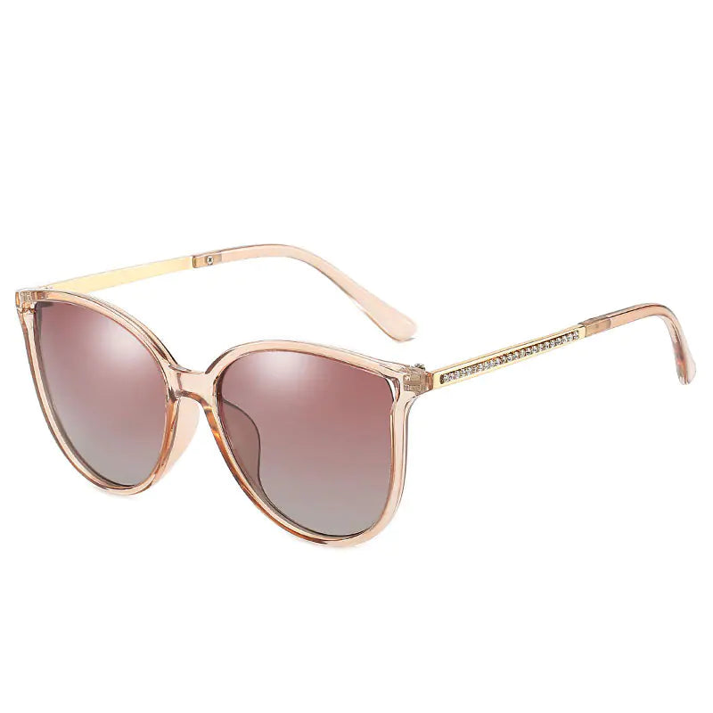 Women's Polarized Sunglasses w Retro Driver Frame