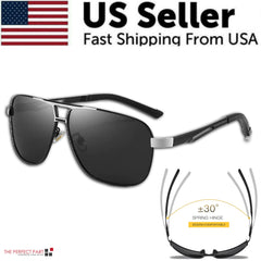 Men's Polarized Pilot Sunglasses