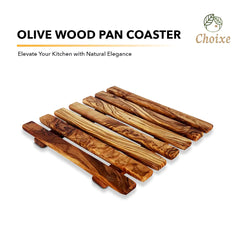 Olive Wood Pan Coaster