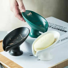 Luxury Ceramic Soap Dish w Drainage Design