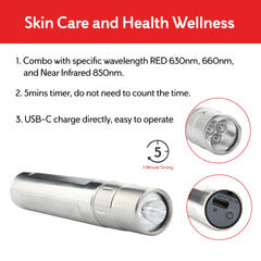 Portable Red Light Therapy Lamp for Skin Rejuvenation & Pain Relief