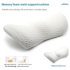 Ergonomic Memory-Foam Back Support Pillow