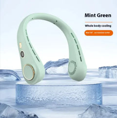 Portable Neck Fan w Digital Display