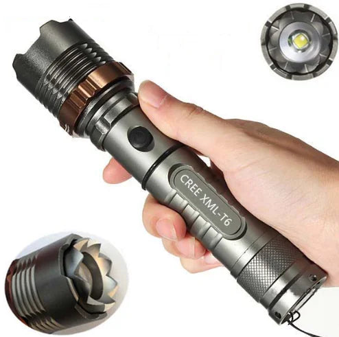 High-Intensity Rechargeable & Adjustable Flashlight