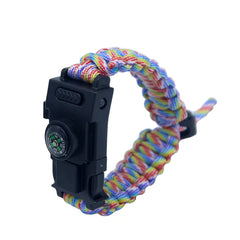 Umbrella Rope Survival Bracelet w Compass & Knife