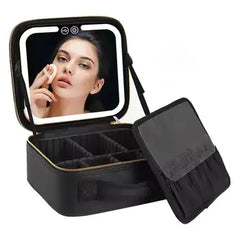 Travel Makeup Bag w Full-Screen Mirror