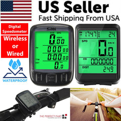 Bicycle Wireless Digital Speedometer & Odometer