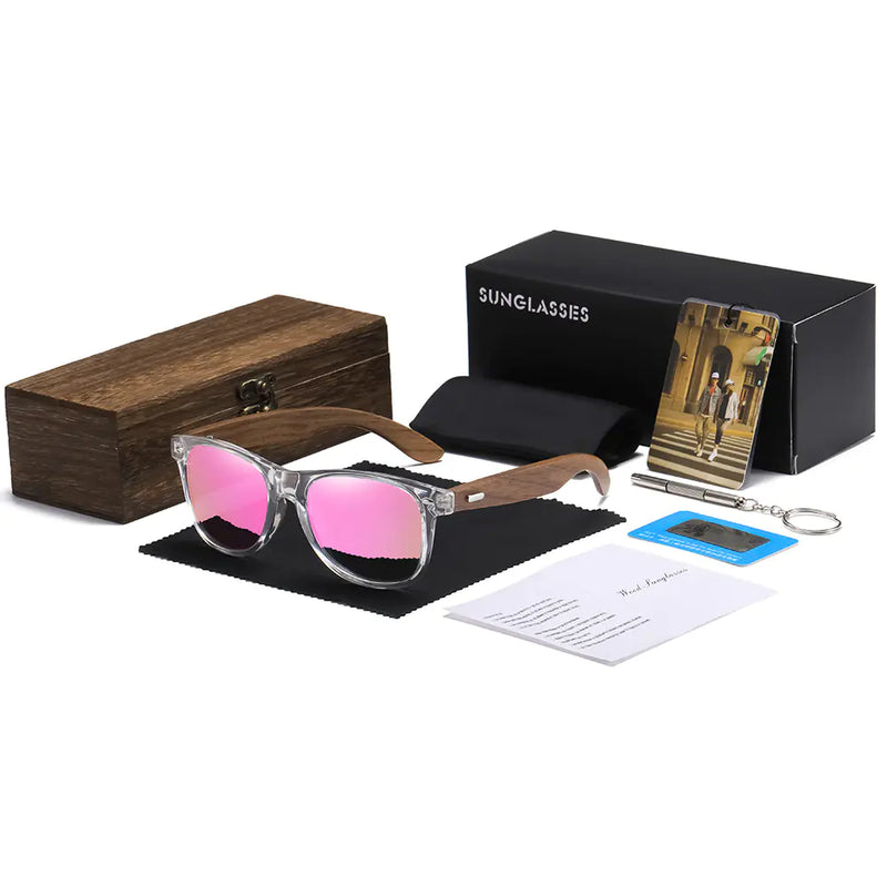 Retro Polarized Bamboo Wood Sunglasses