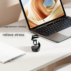 Rotating Finger Fidget Spinner w Metallic Accents