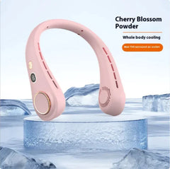 Portable Neck Fan w Digital Display