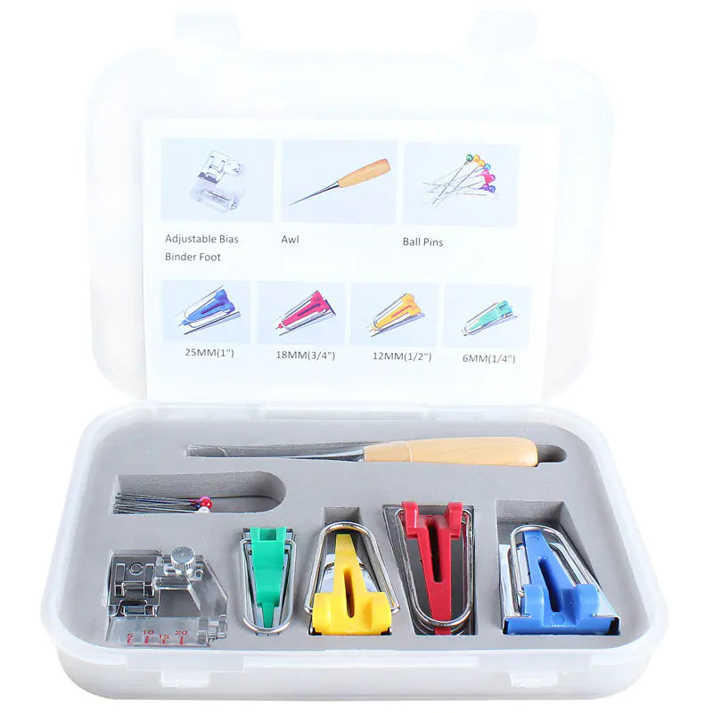 Multi-Functional Bias Tape Maker Kit for Electric Sewing Machines