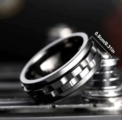 Titanium Fidget Spinner Ring