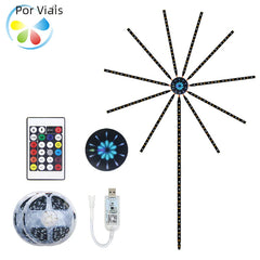 LED Sound-Controlled Meteor Shower Light Strip