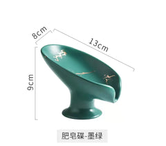 Luxury Ceramic Soap Dish w Drainage Design