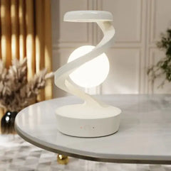 Rotating Moon Desk Lamp w Wireless Phone Charger