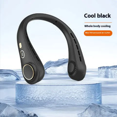 Portable Neck Fan w Digital Display