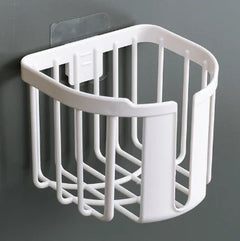 Multipurpose Bathroom Tissue Holder & Storage Basket