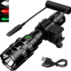 USB Rechargeable 10W LED Tactical Mini-Flashlight