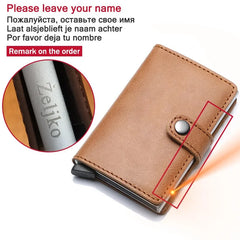 RFID-Blocking Leather Wallet