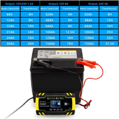 LCD Display Motorcycle Battery Charger