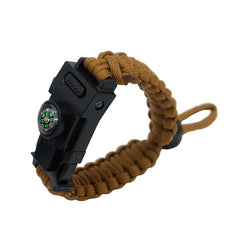 Umbrella Rope Survival Bracelet w Compass & Knife