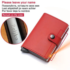 RFID-Blocking Leather Wallet