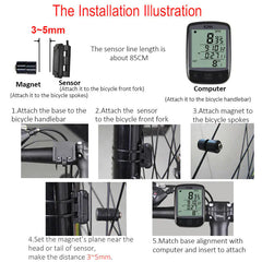 Bicycle Wireless Digital Speedometer & Odometer